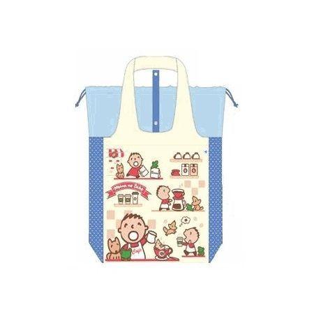 Minna No Tabo Drawstring Foldable Shopper Bag 1 Pc