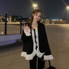 Ruffle Trim Blazer / Dress Pants