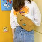 Couple Matching Embroidered Canvas Waist Bag