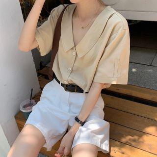 Short Sleeve Shirt / Wide Leg Shorts