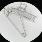 Safety Pin Hair Clamp 01 - Silver - One Size