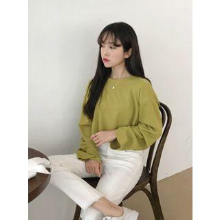 Down-tone Colored Long-sleeve T-shirt