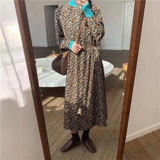 Slim-cut Floral Print Dress As Shown In Figure - One Size