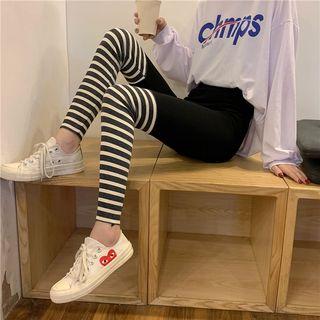 Striped Rib Leggings