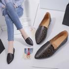 Perforated Pointed Loafers