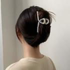 Faux Pearl Hair Clamp 1 Pc - Faux Pearl Hair Clamp - White - One Size