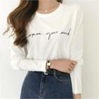 Letter-printed T-shirt