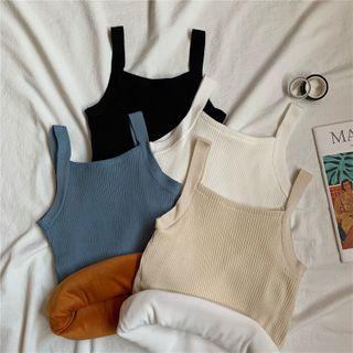 Plain Fleece Knit Camisole