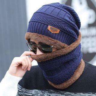 Set: Two-tone Beanie + Scarf