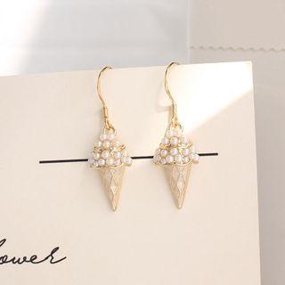 Faux Pearl Ice Cream Dangle Earring