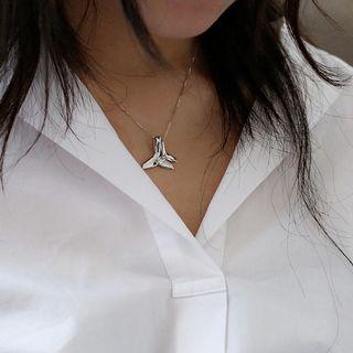 Alloy Mermaid Tail Pendant Necklace