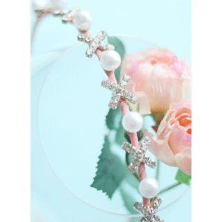 Cross Rhinestone Headband