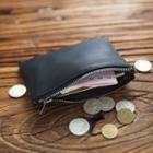 Faux Leather Coin Pouch Black - One Size
