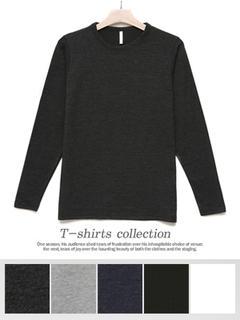 Crew-neck Long-sleeve T-shirt