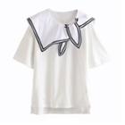 Sailor Collar Bow Short-sleeve T-shirt