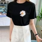 Daisy-flower Printed T-shirt