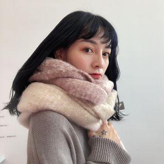 Reversible Plaid Scarf Gradient - One Size
