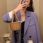 Double-breasted Blazer Purple - One Size