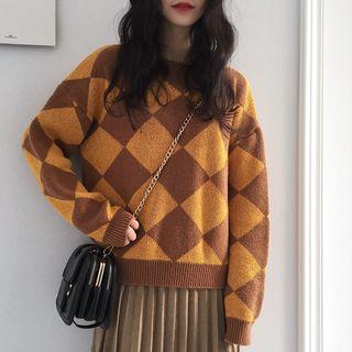 Argyle Chunky Sweater