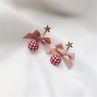 Alloy Star Bow Bobble Dangle Earring