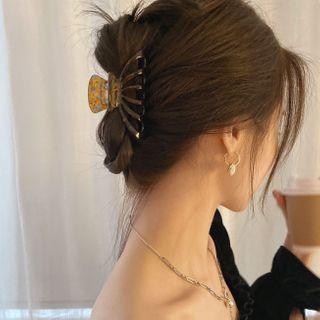 Acetate Hair Clamp Blue & Yellow - One Size