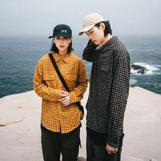 Couple Matching Long-sleeve Gingham Shirt