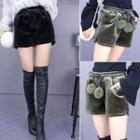 Pompom-accent Shorts
