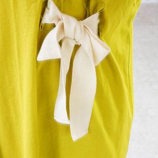 Elbow-sleeve Beribboned T-shirt Dress
