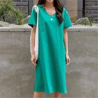 Cutaway-back T-shirt Dress