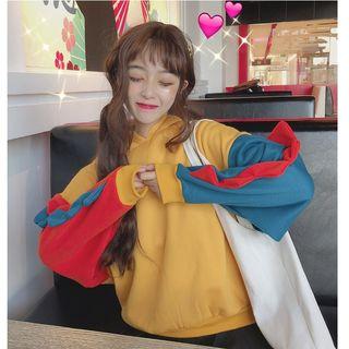 Dinosaur Color Block Hoodie