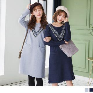 Tassel Trim A-line Dress