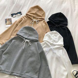 Plain Flare-sleeve Sweatshirt