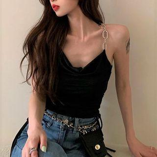 Chain Camisole Top Black - One Size