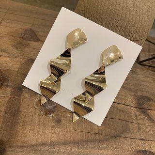 Irregular Geometric Alloy Dangle Earring
