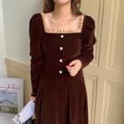 Velvet Blouse / A-line Skirt