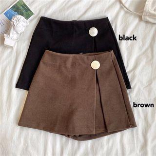 Asymmetric Wrap Skort