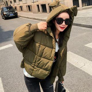 Mouse Ear Hooded Padded Jacket