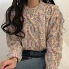 Long-sleeve Dotted Sweater