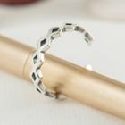 925 Sterling Silver Rhombus Ring