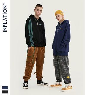 Couple Patchwork Asymmetric Light Pullover