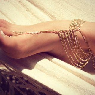 Anklet With Toe Ring