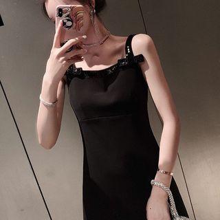 Sequined Strap A-line Dress