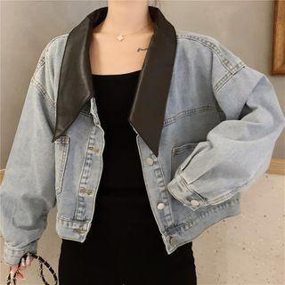 Detachable Collar Denim Jacket