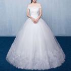 Lace Panel Wedding Ball Gown
