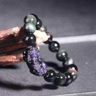 Faux Crystal Pixiu Bead Bracelet