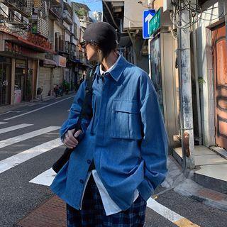 Denim Cargo Shirt