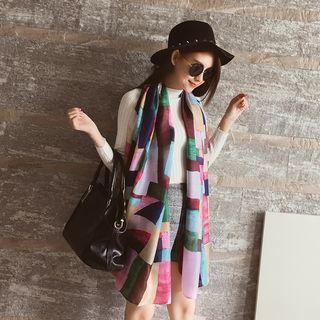 Colour Block Shawl