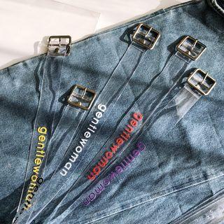 Lettering Transparent Pvc Belt