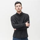 Chinese-style Mandarin-collar Shirt