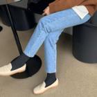 Fleece-lined Tapered-leg Jeans